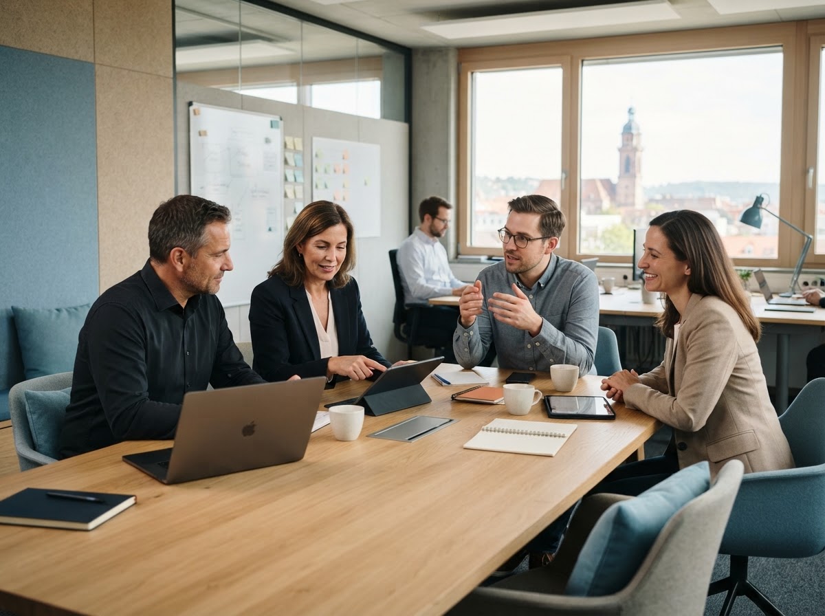 Zünftelor Analystenteam bei der Überprüfung von Modell- und Backtesting-Ergebnissen